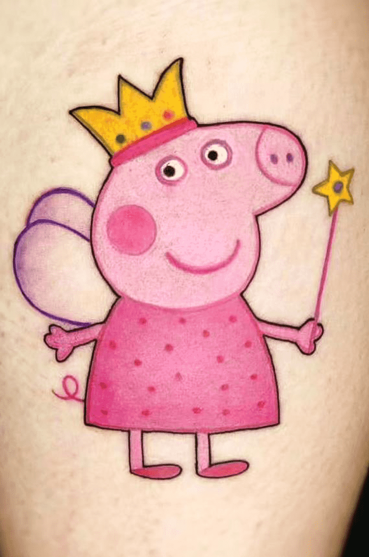 Peppa Pig Tattoo Figure