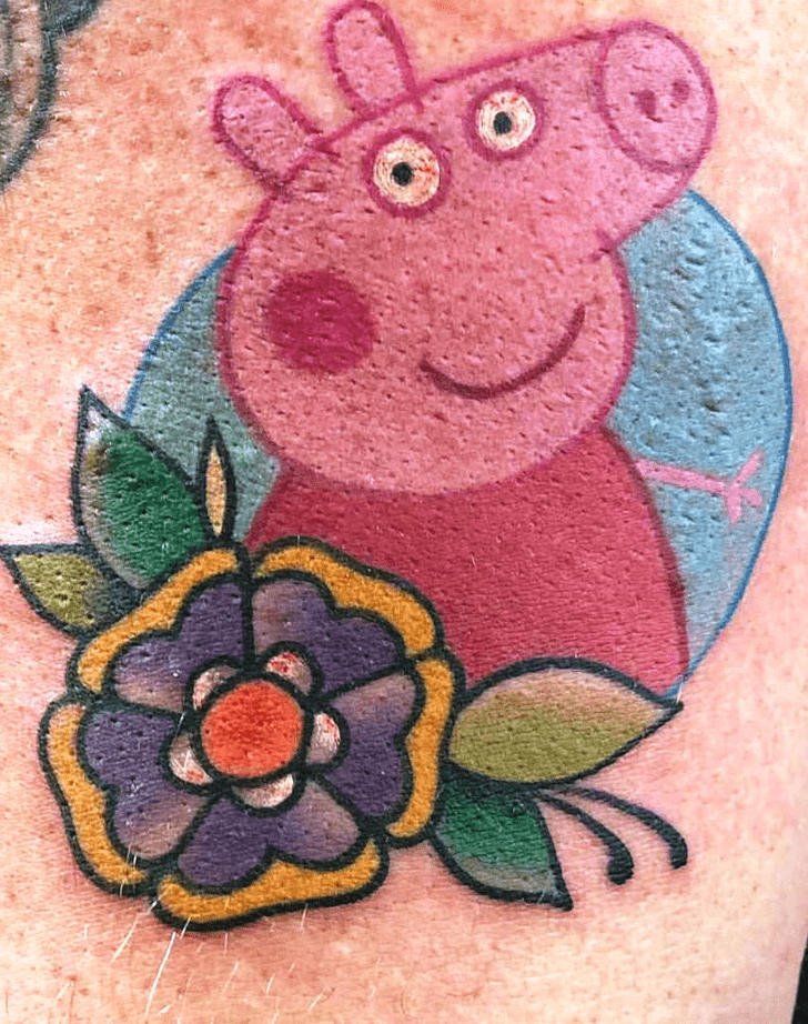 Peppa Pig Tattoo Design Image