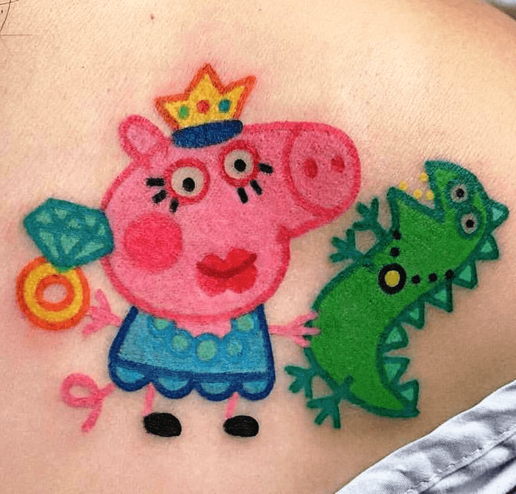 Peppa Pig Tattoo Portrait