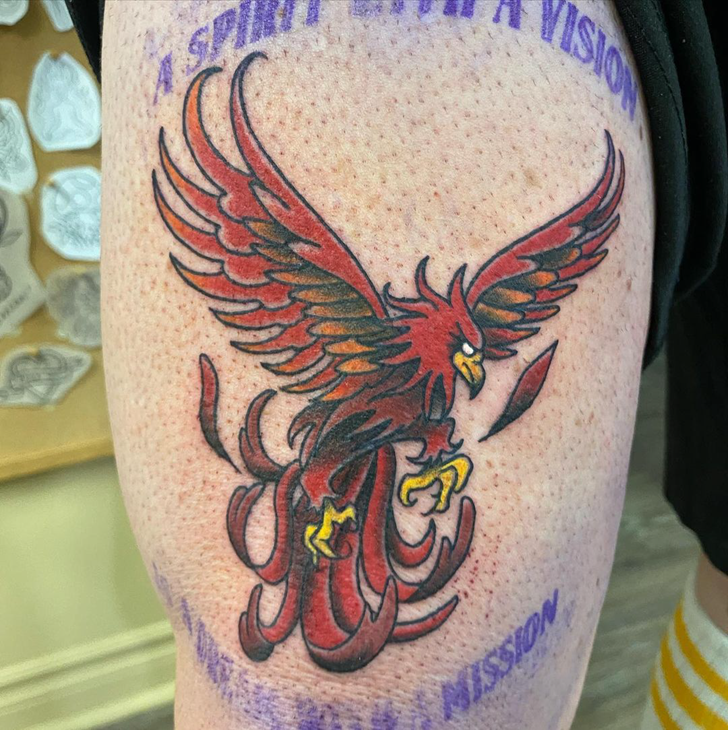 Phoenix Bird Tattoo Photo