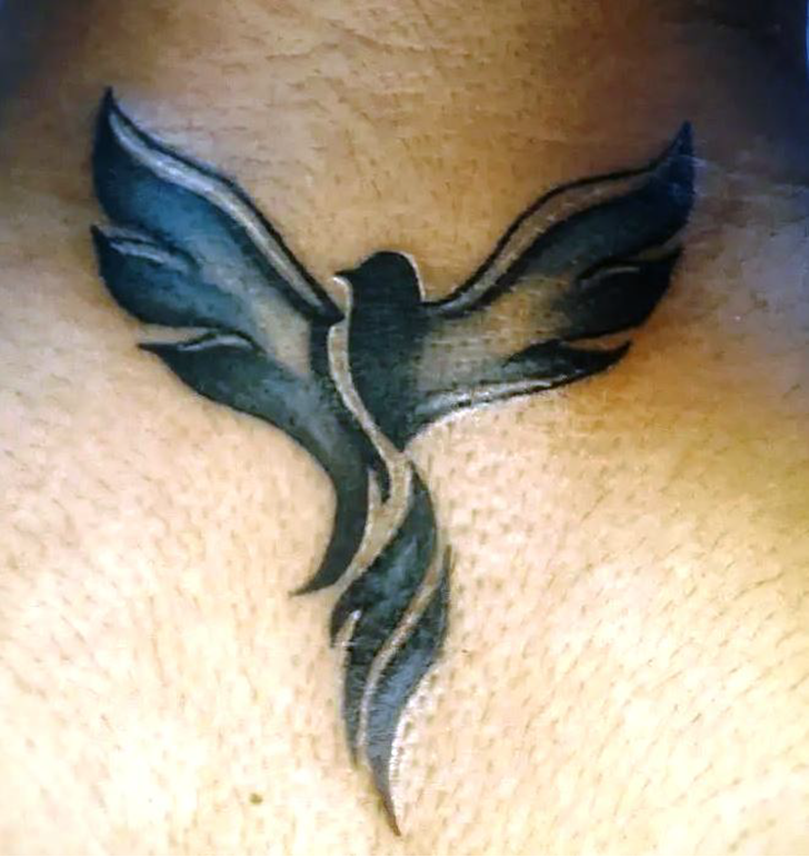 Phoenix Bird Tattoo Figure