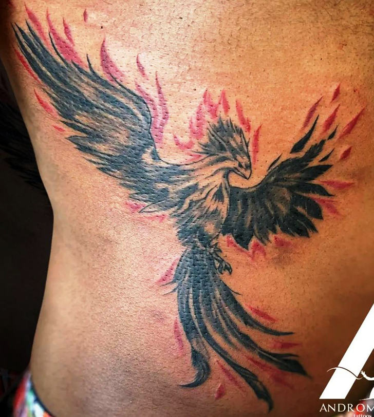 Phoenix Bird Tattoo Shot