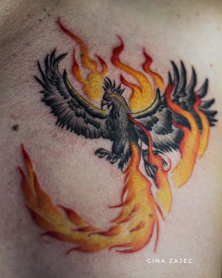 Phoenix Bird Tattoo Design Image