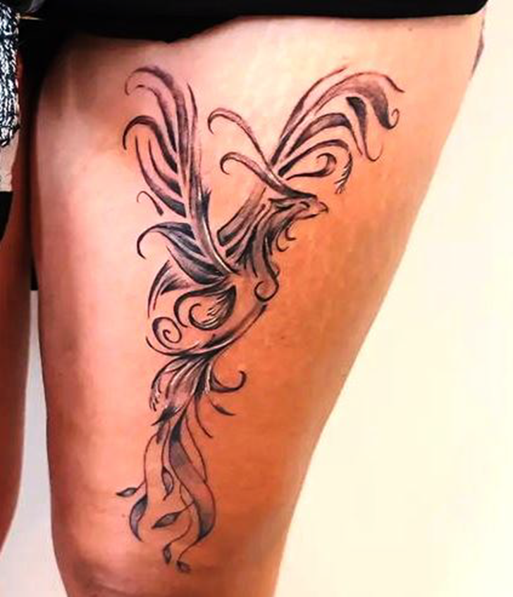 Phoenix Bird Tattoo Photograph