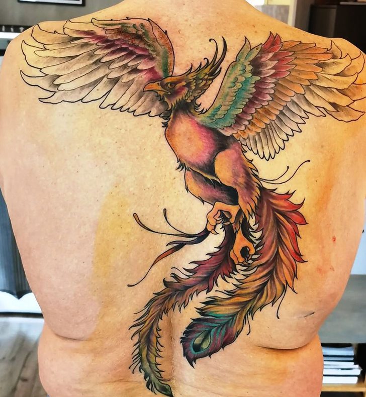 Phoenix Bird Tattoo Snapshot