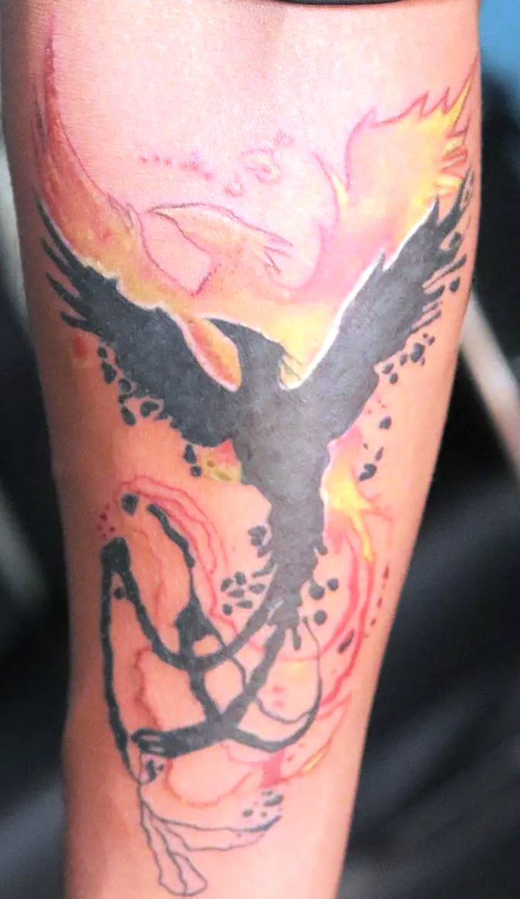 Phoenix Bird Tattoo Photo