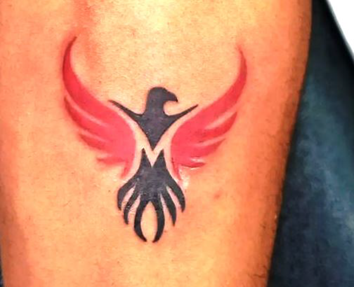 Phoenix Bird Tattoo Figure