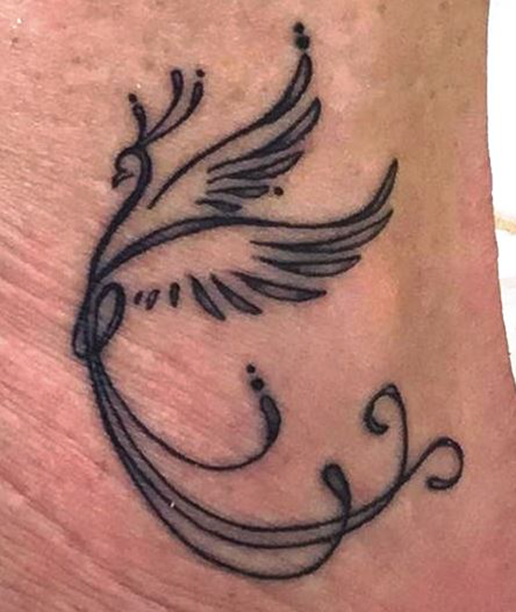 Phoenix Bird Tattoo Photograph