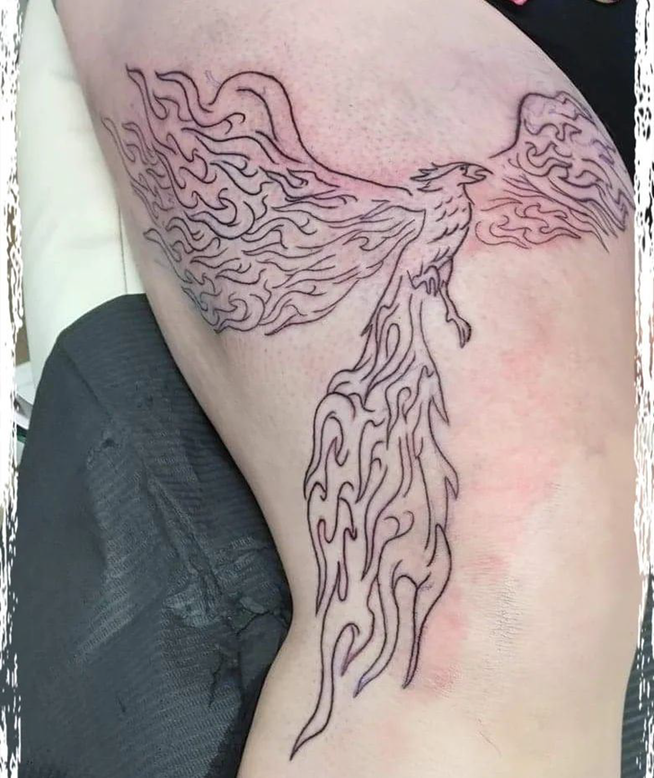 Phoenix Bird Tattoo Ink