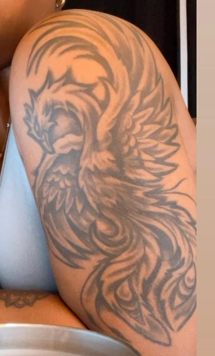 Phoenix Bird Tattoo Shot