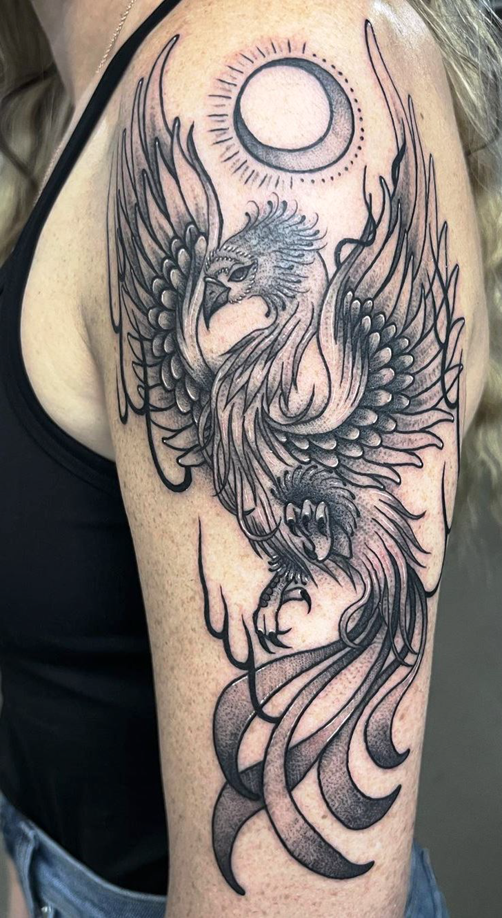 Phoenix Bird Tattoo Snapshot