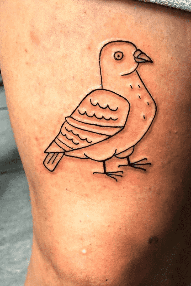 Pigeon Tattoo Shot