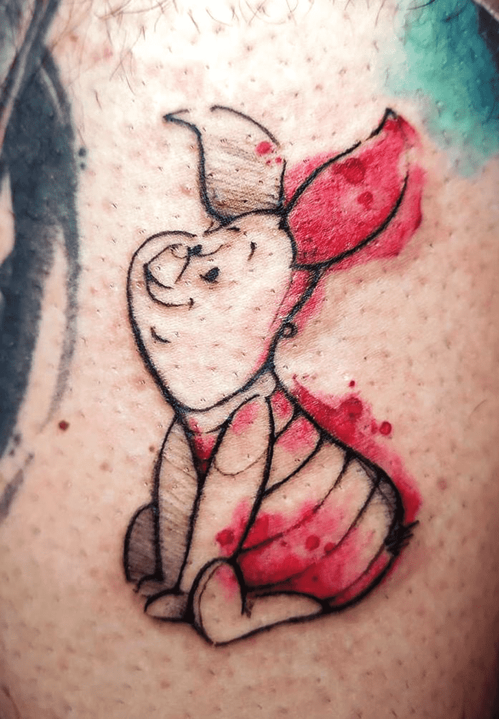 Piglet Tattoo Portrait