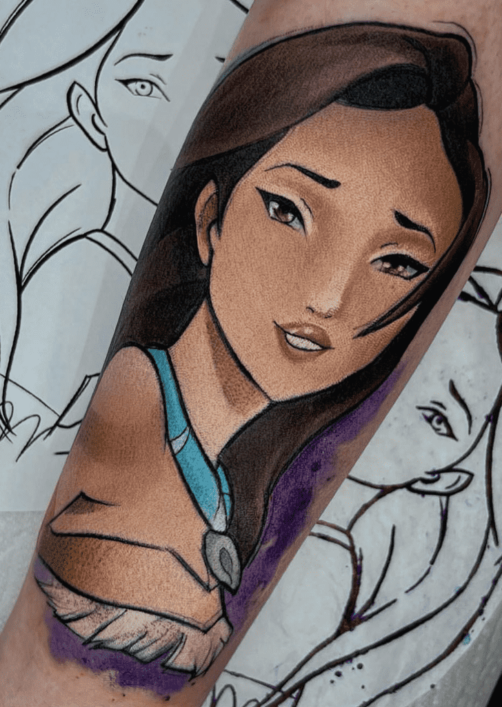 Pocahontas Tattoo Design Image