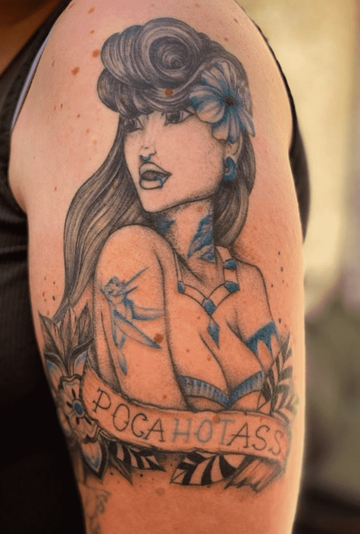 Pocahontas Tattoo Portrait