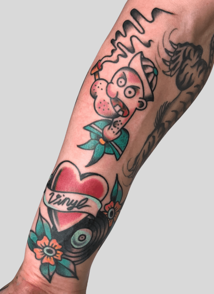 Popeye Tattoo Figure