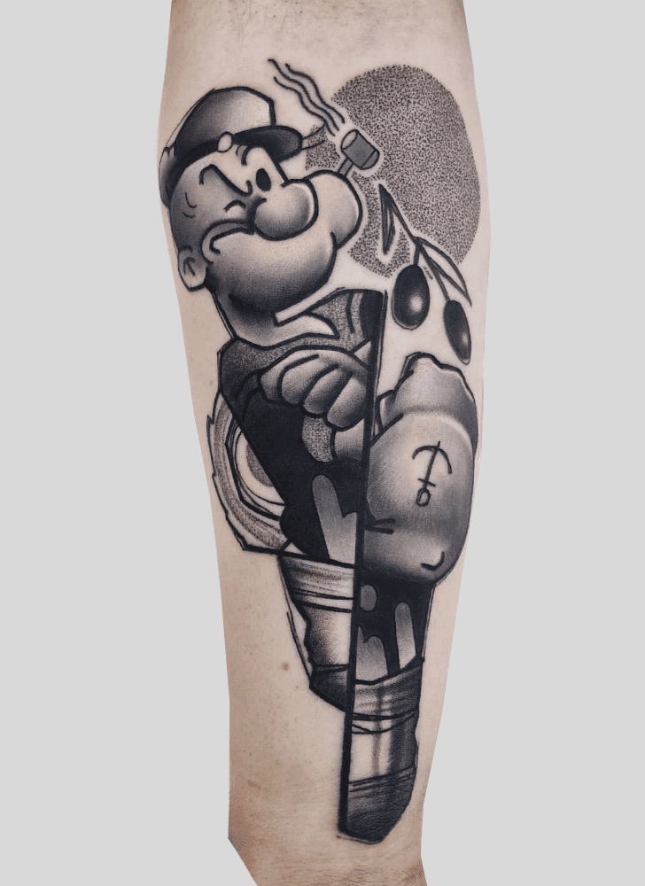 Popeye Tattoo Photograph