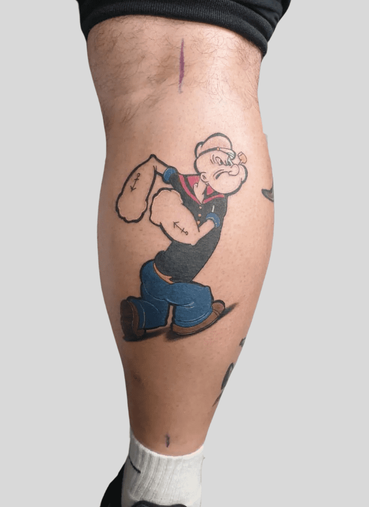 Popeye Tattoo Photograph