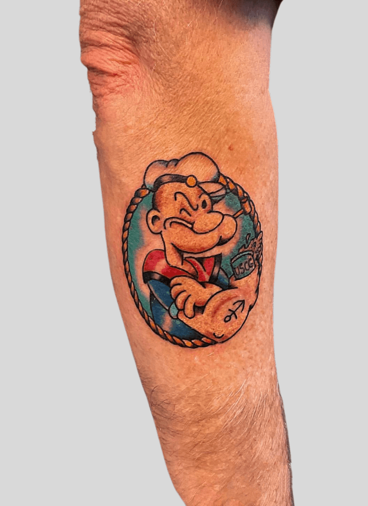 Popeye Tattoo Photograph