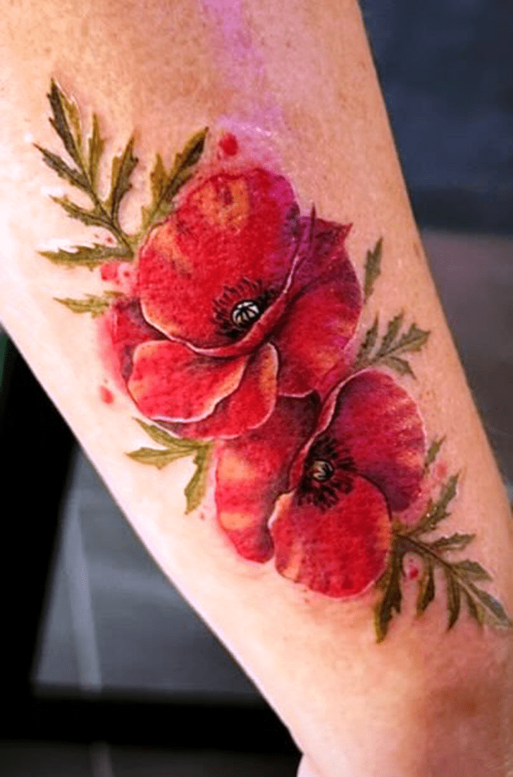 Poppy Tattoo Photos