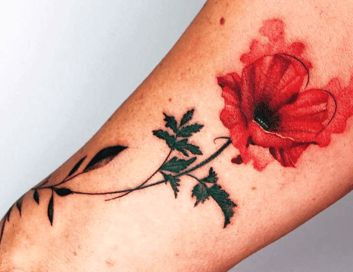 Poppy Tattoo Snapshot