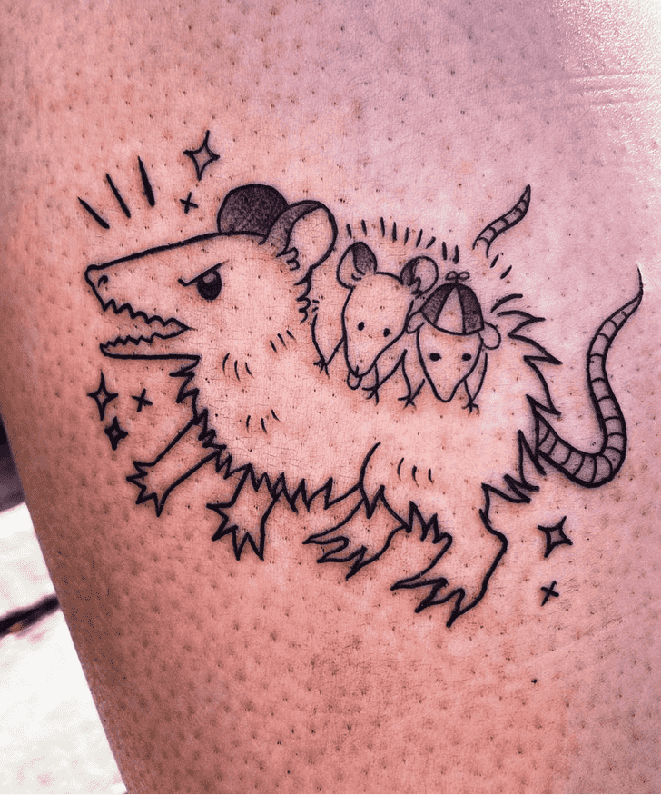 Possum Tattoo Figure