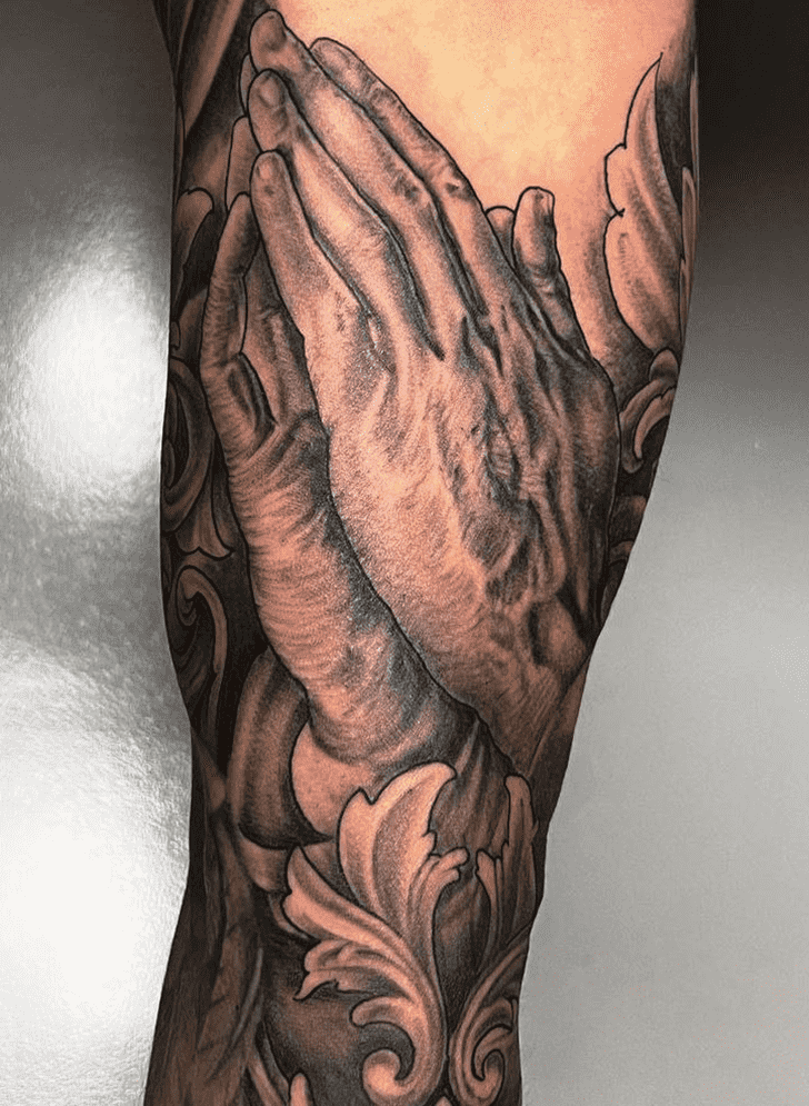 Praying Hands Tattoo Design Image