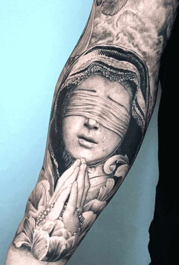 Praying Hands Tattoo Photos