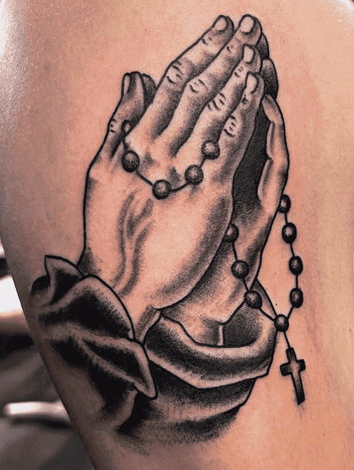 Praying Hands Tattoo Ink