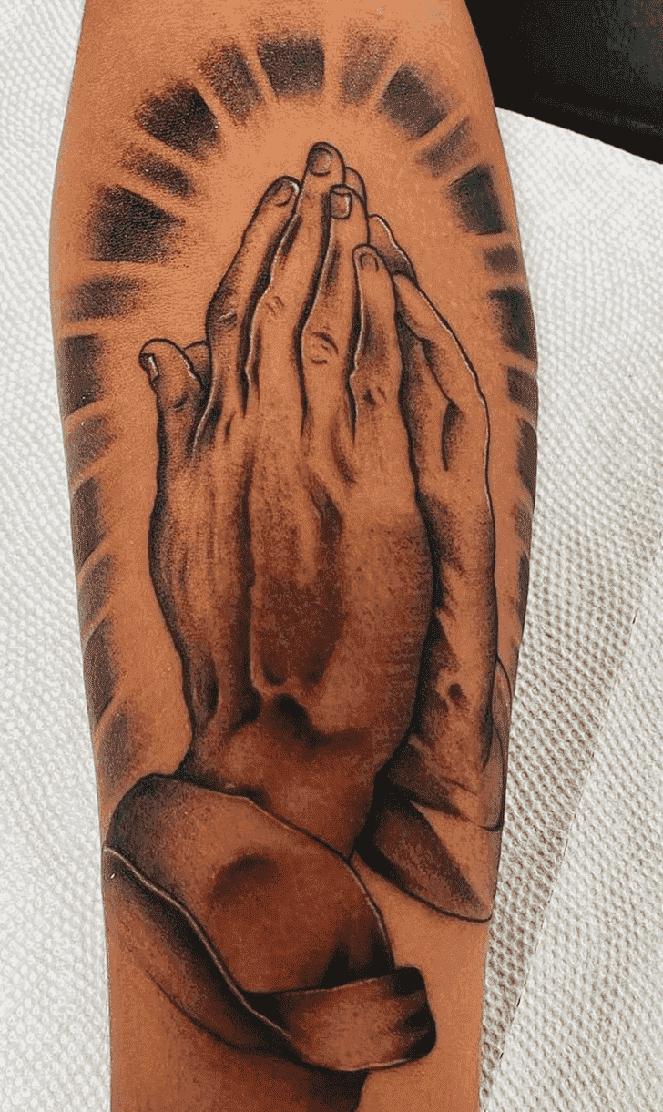 Praying Hands Tattoo Ink