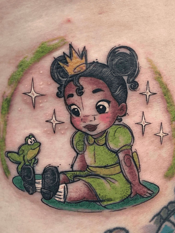 Princess Tiana Tattoo Figure
