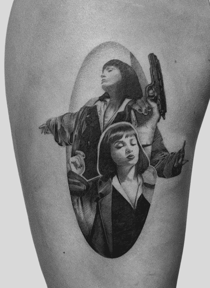 Pulp Fiction Tattoo Portrait