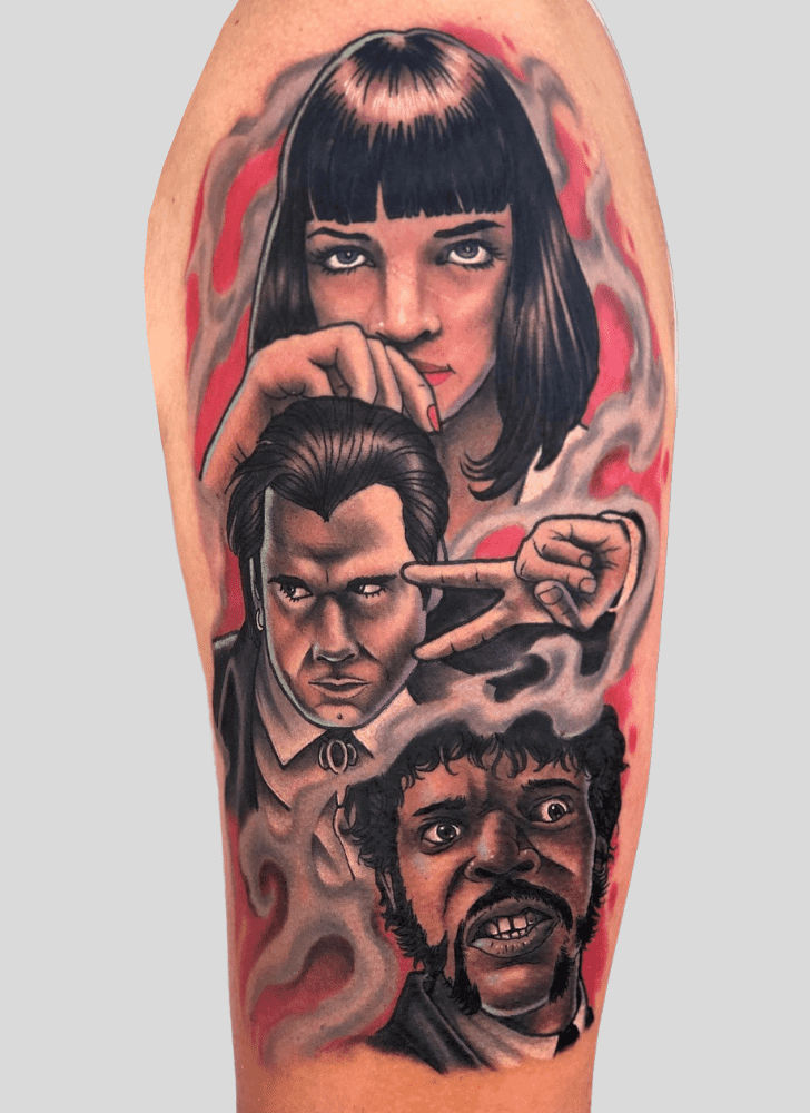 Pulp Fiction Tattoo Portrait