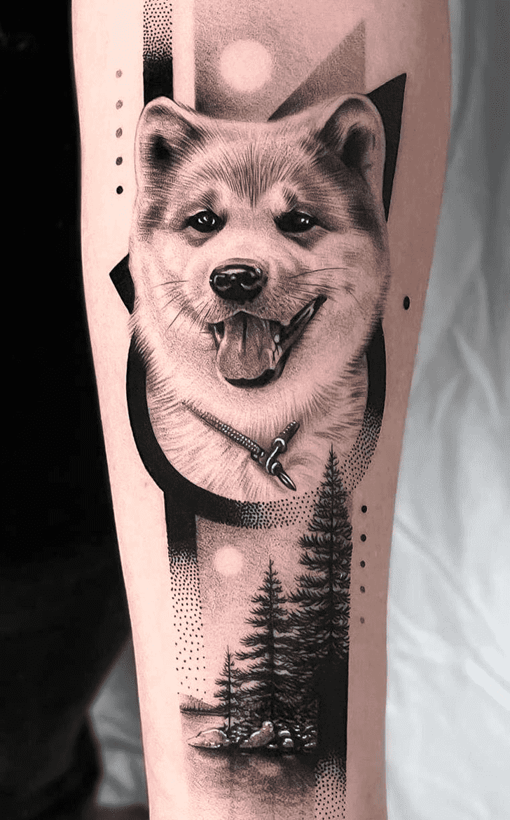 Puppy Tattoo Design Image