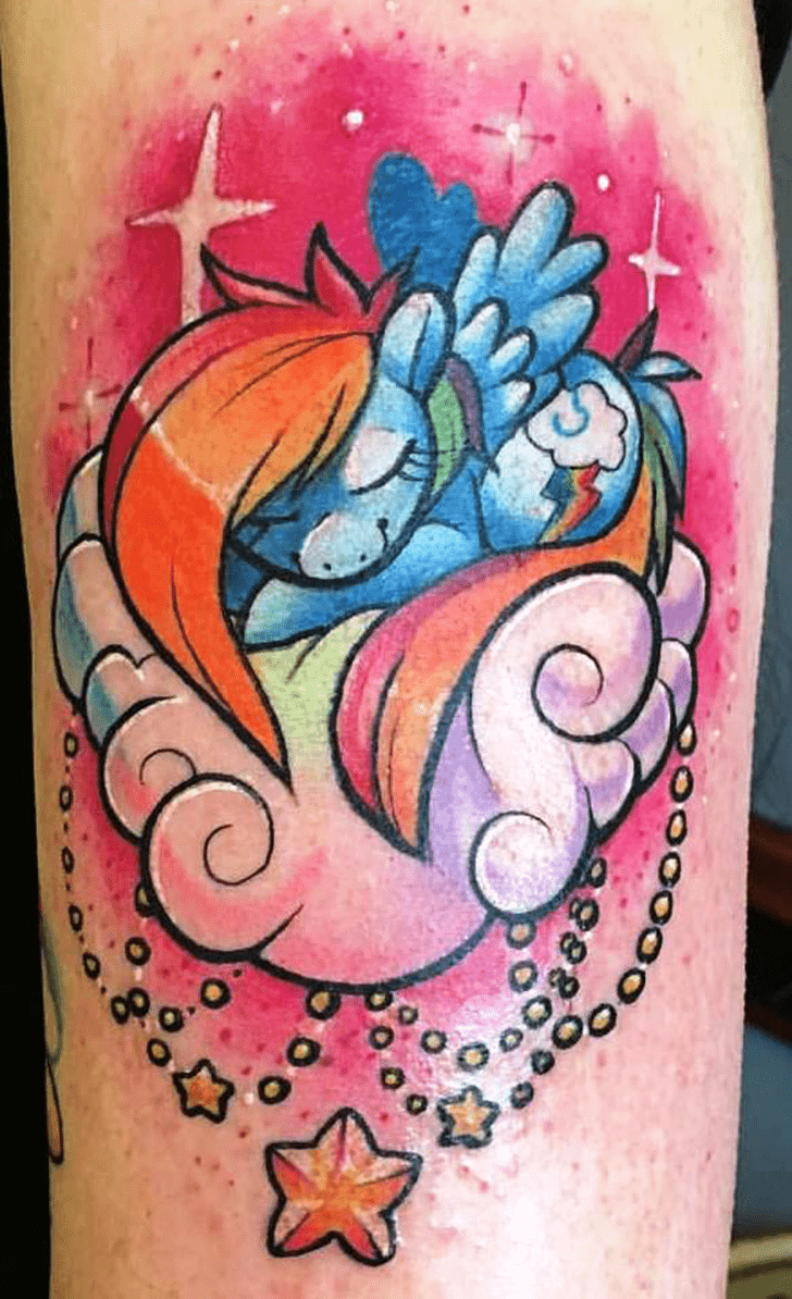 Rainbow Dash Tattoo Portrait