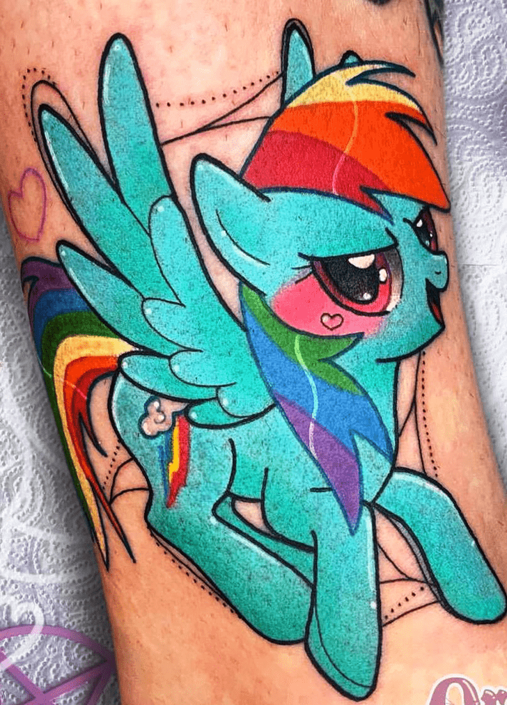 Rainbow Dash Tattoo Figure