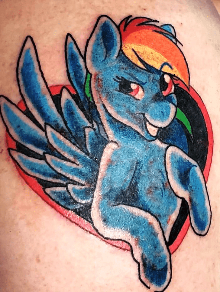 Rainbow Dash Tattoo Portrait