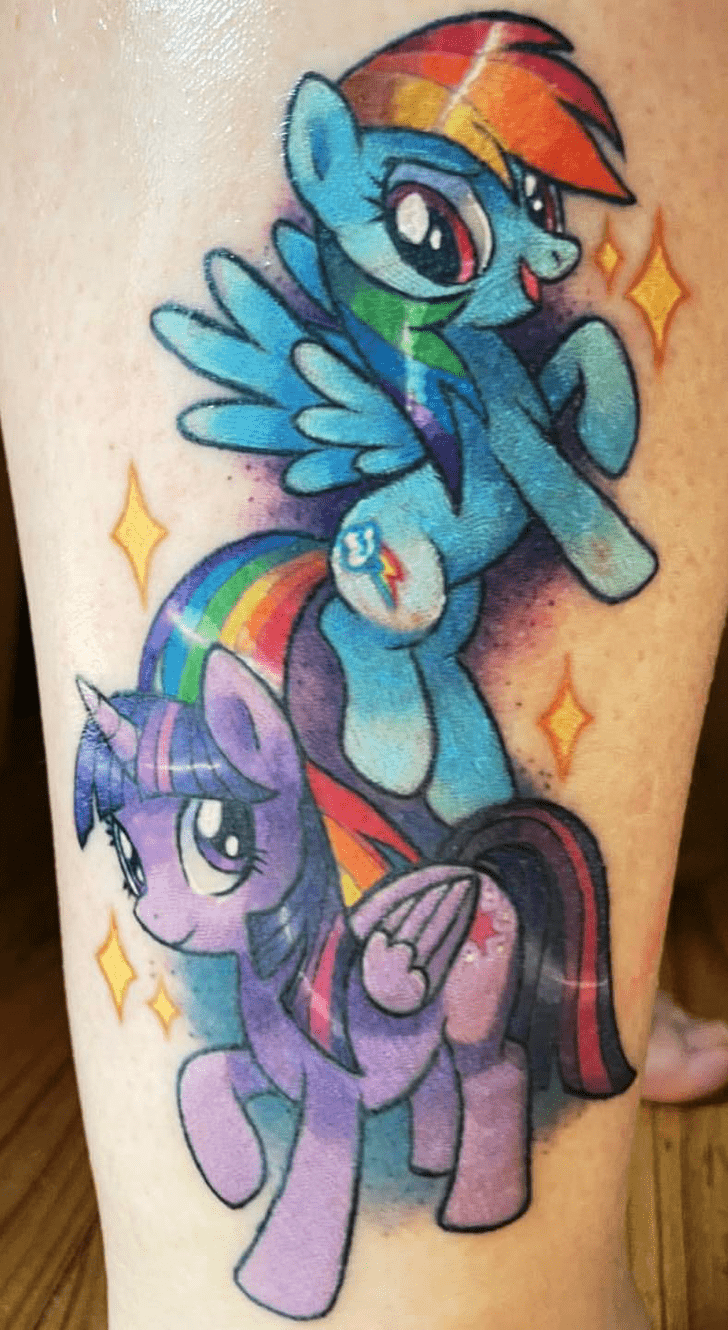 Rainbow Dash Tattoo Shot