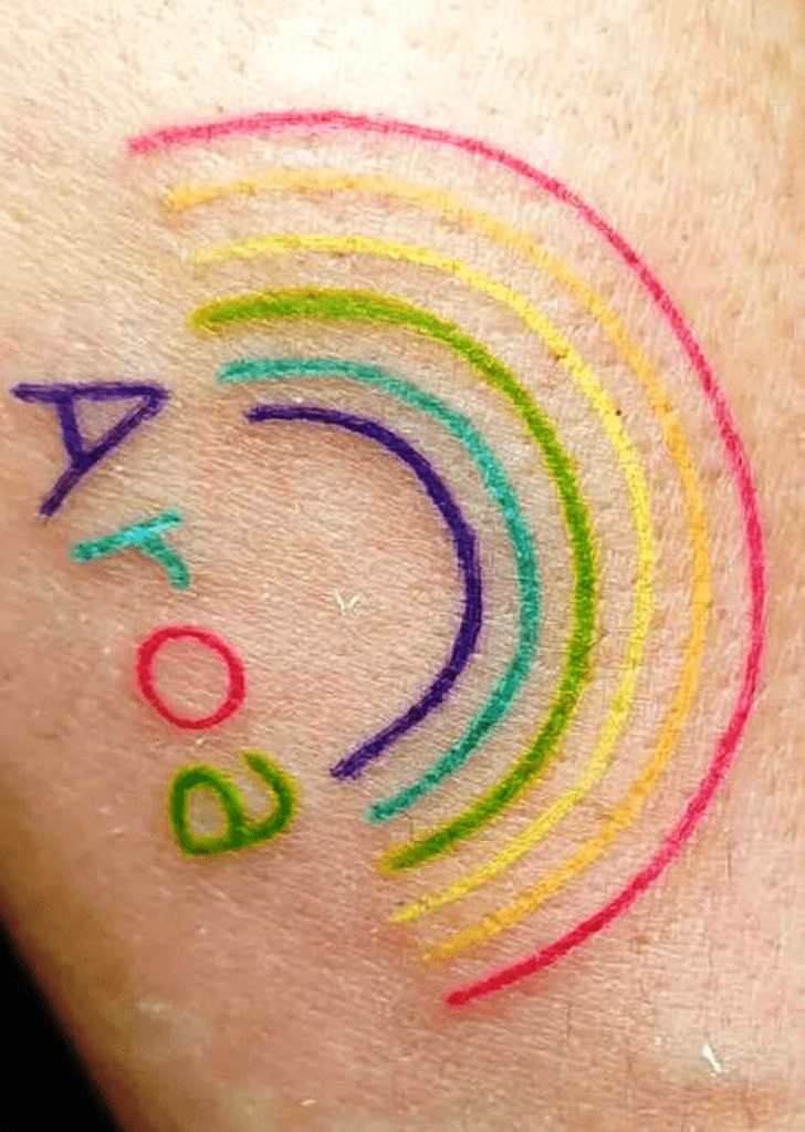 Rainbow Tattoo Figure