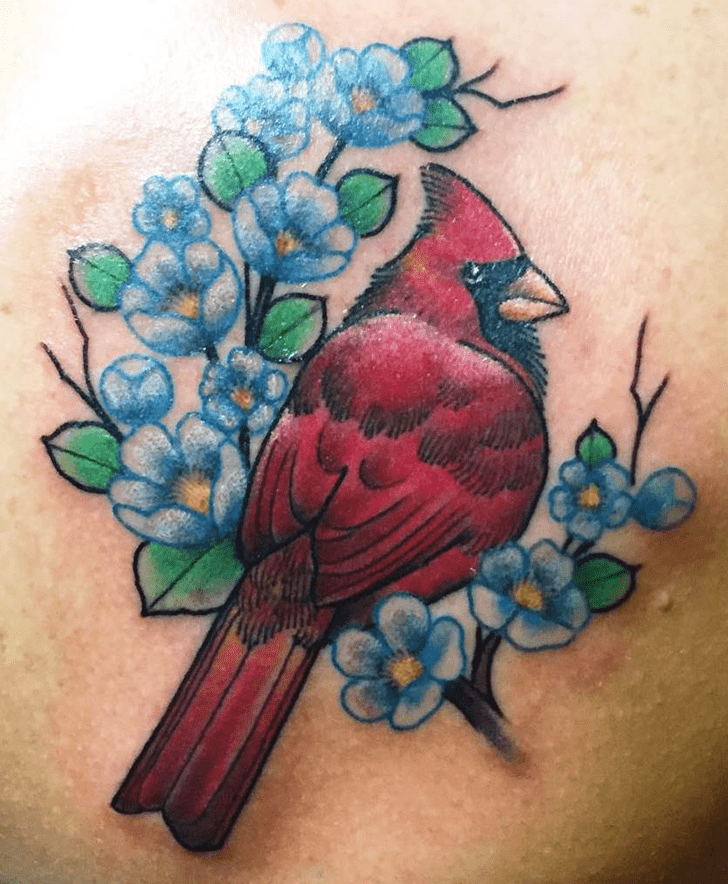 Red Bird Tattoo Shot