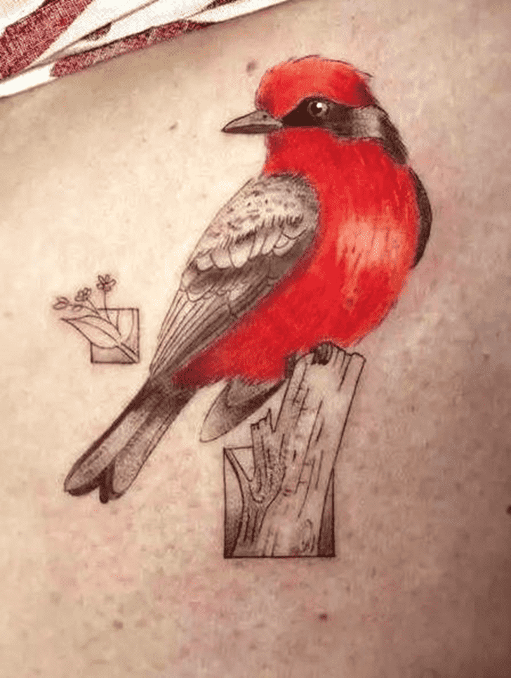 Red Bird Tattoo Snapshot