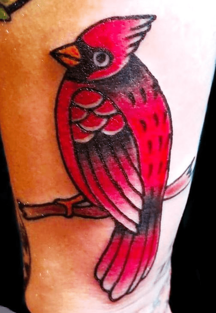 Red Bird Tattoo Design Image