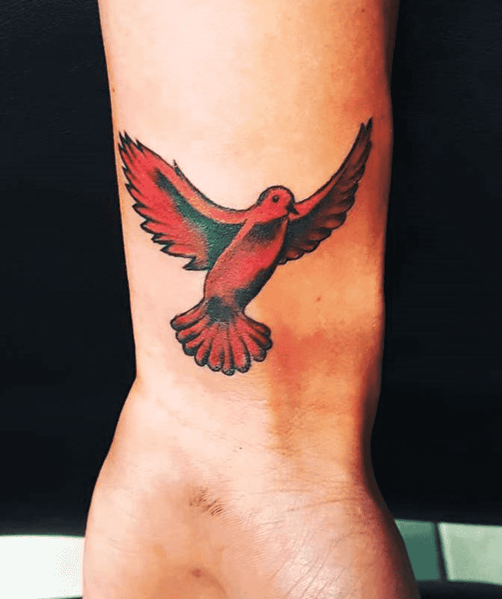 Red Bird Tattoo Design Image