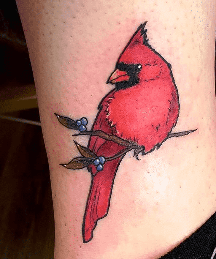 Red Bird Tattoo Photos