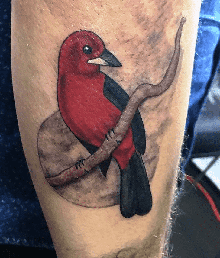 Red Bird Tattoo Ink