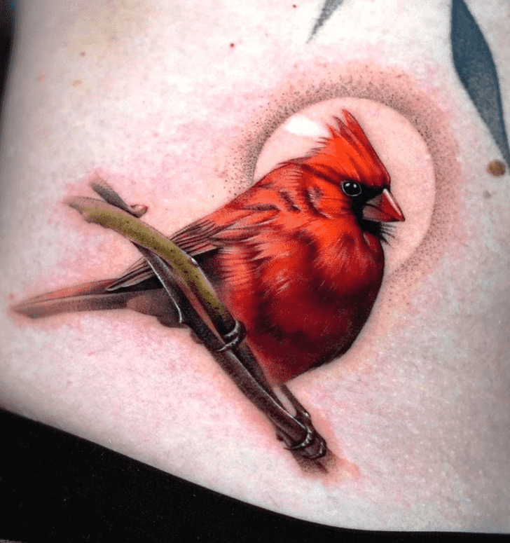 Red Bird Tattoo Design Image