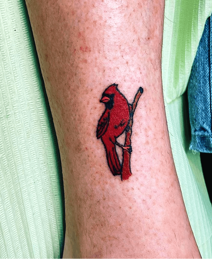 Red Bird Tattoo Picture