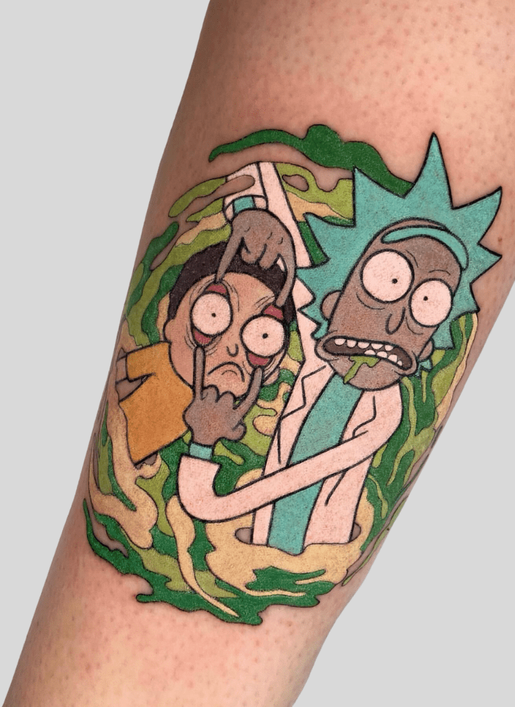 Rick and Morty Tattoo Photograph