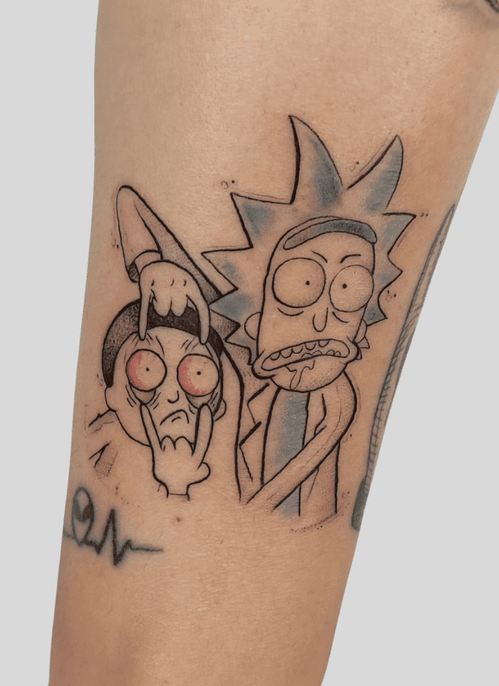 Rick and Morty Tattoo Figure