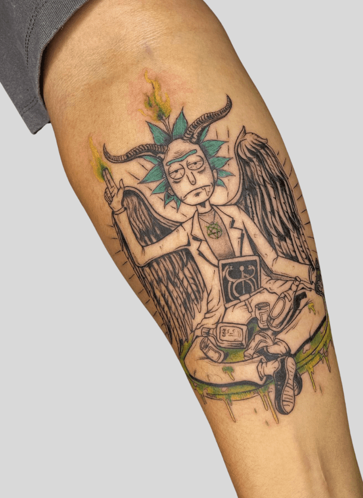 Rick and Morty Tattoo Shot